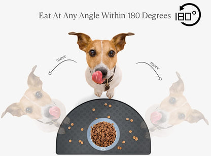 Grehge Ood Mat, Pet-Friendly Silicone Cat Dog Feeding Bowl Mat for Food and Water, Non-Slip/Waterproof Dog Food Mats